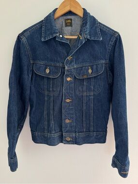 Vintage Lee Riders Denim Jacket Made in Canada Blue Trucker